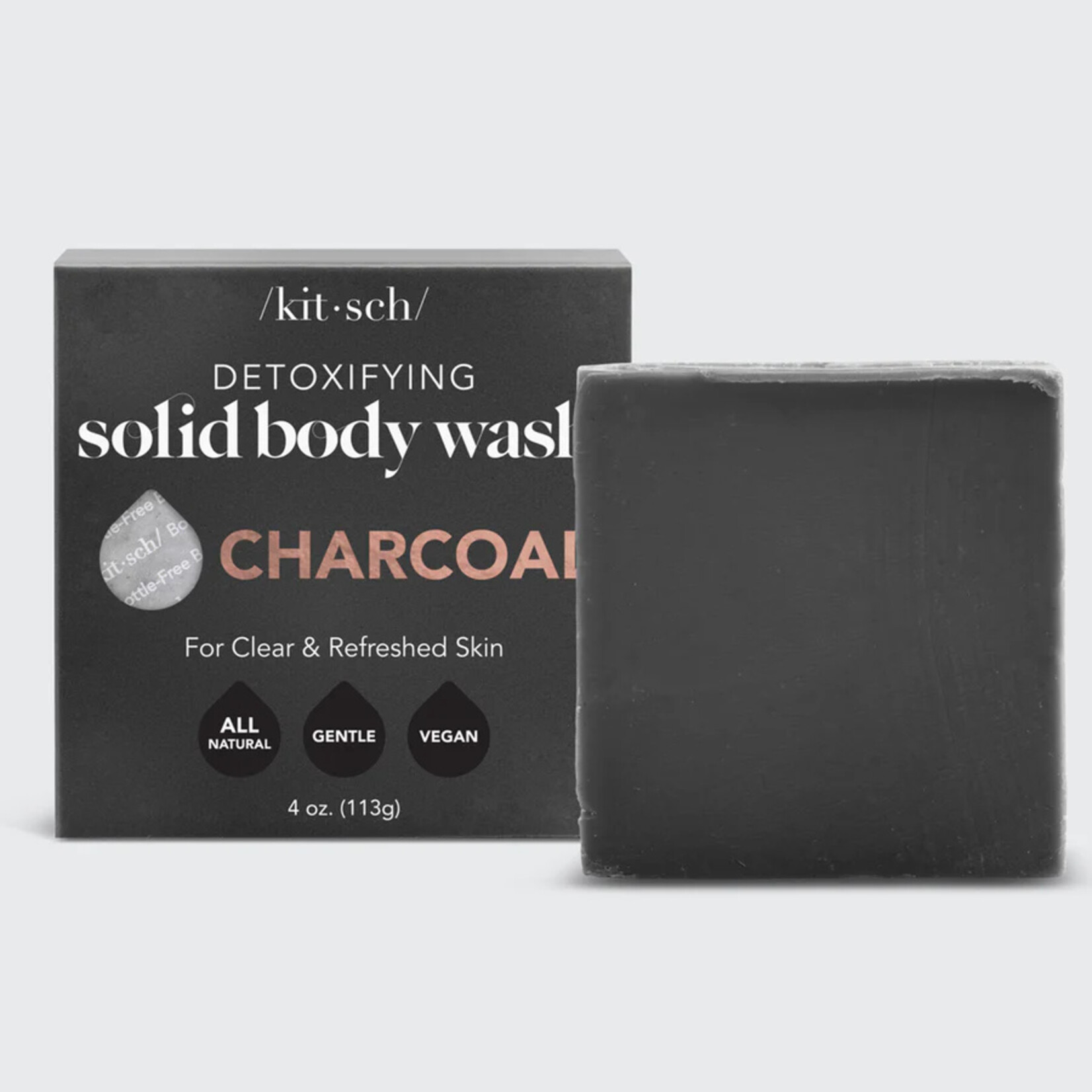 KITSCH Charcoal Body Wash Bar Detoxifying