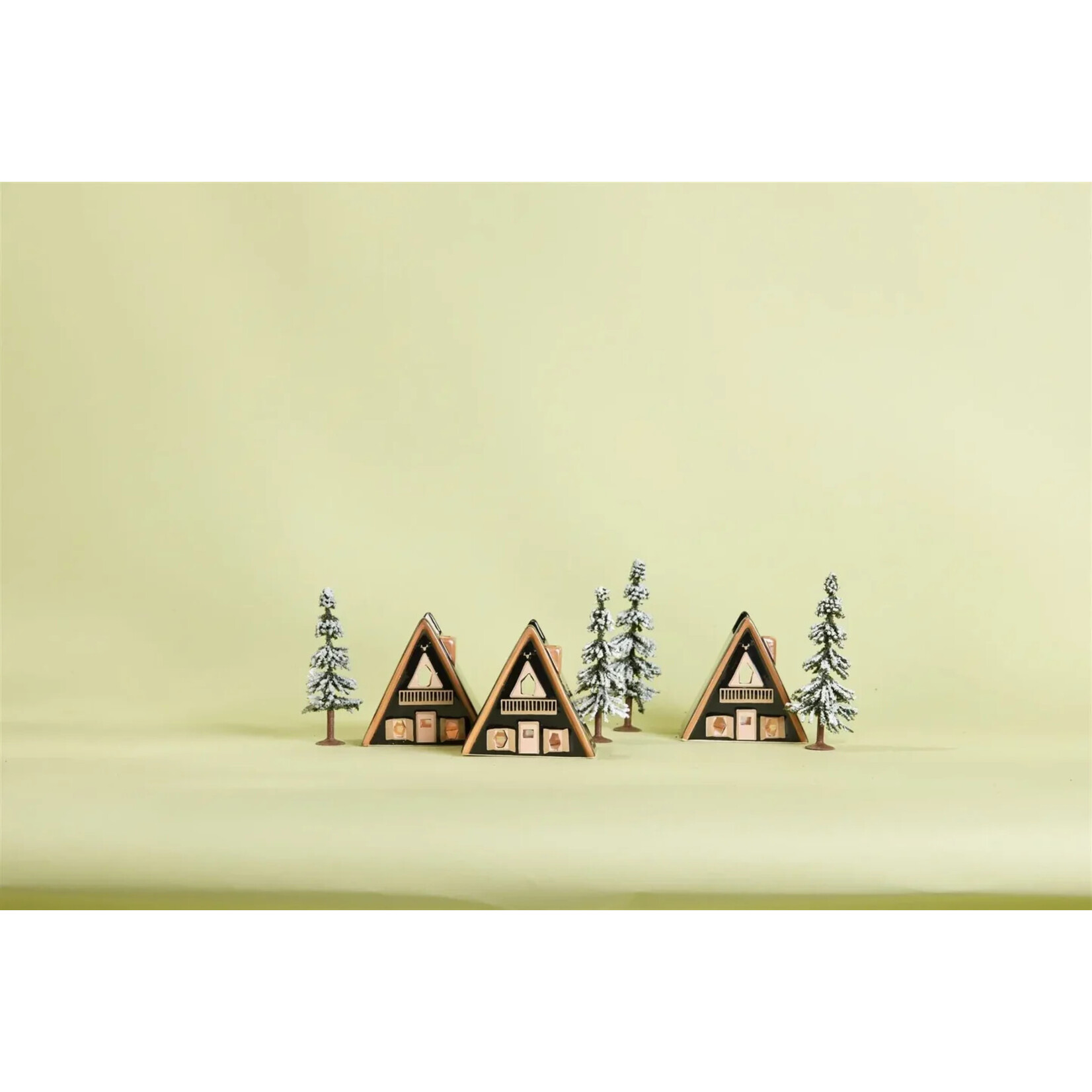 Paddywax Nordic Cabin Style Incense Cone & Tea Light Holder- Palo Santo