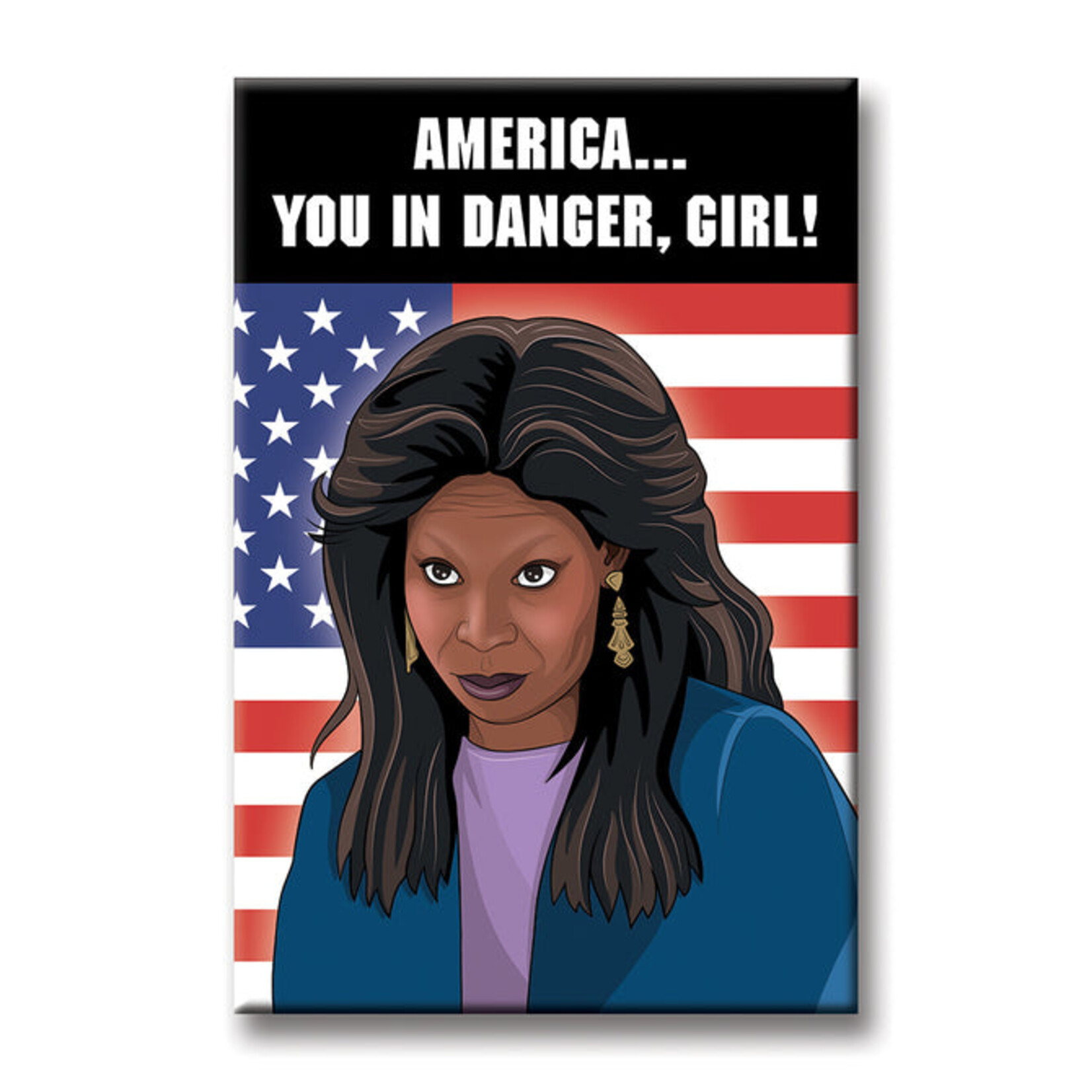 America You in Danger Girl Magnet