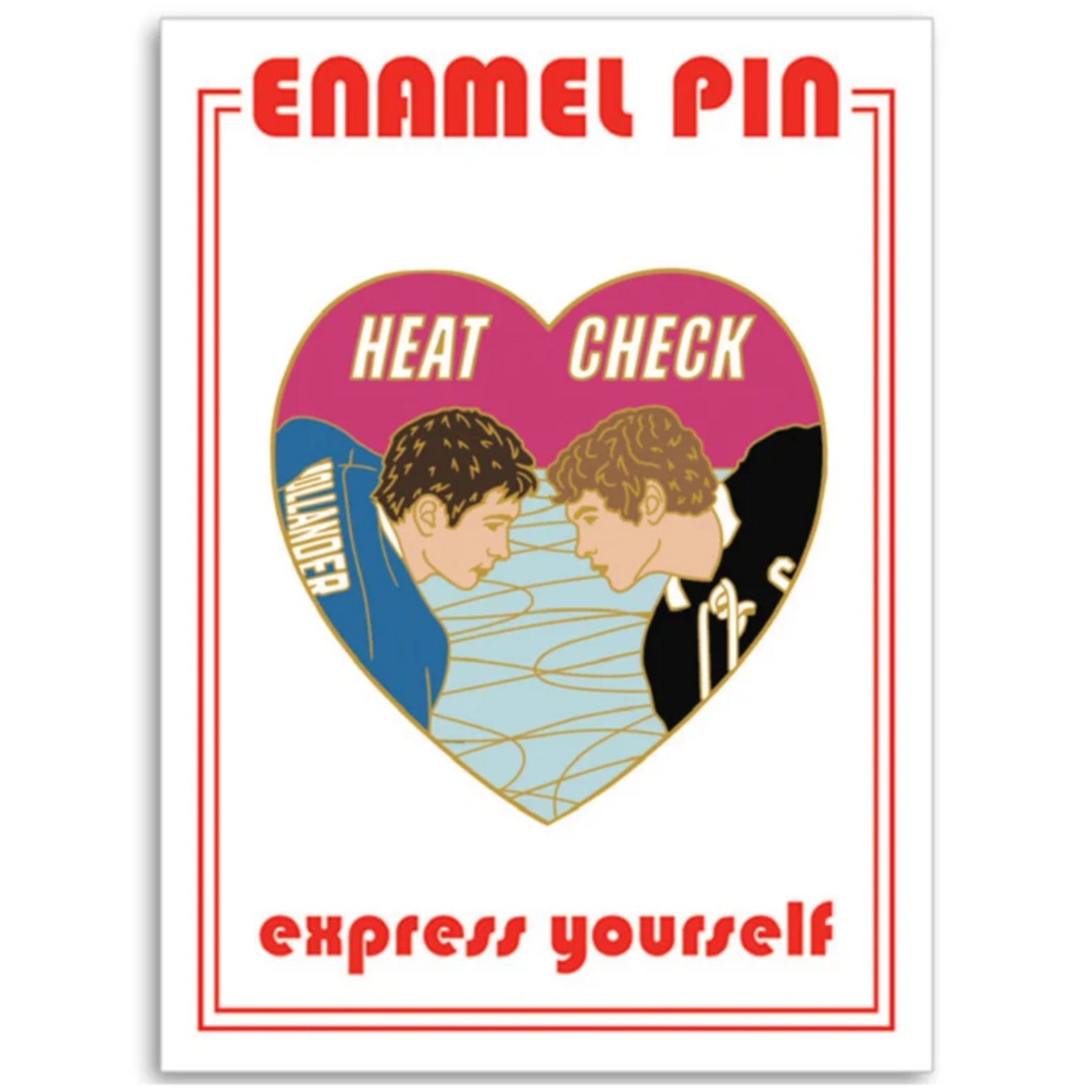 Heated Rivalry Heat Check Heart Pin
