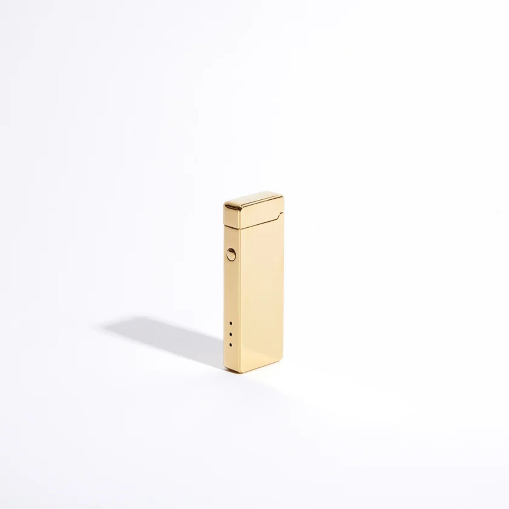 The USB Lighter Slim Double Arc Lighter Gold Metallic