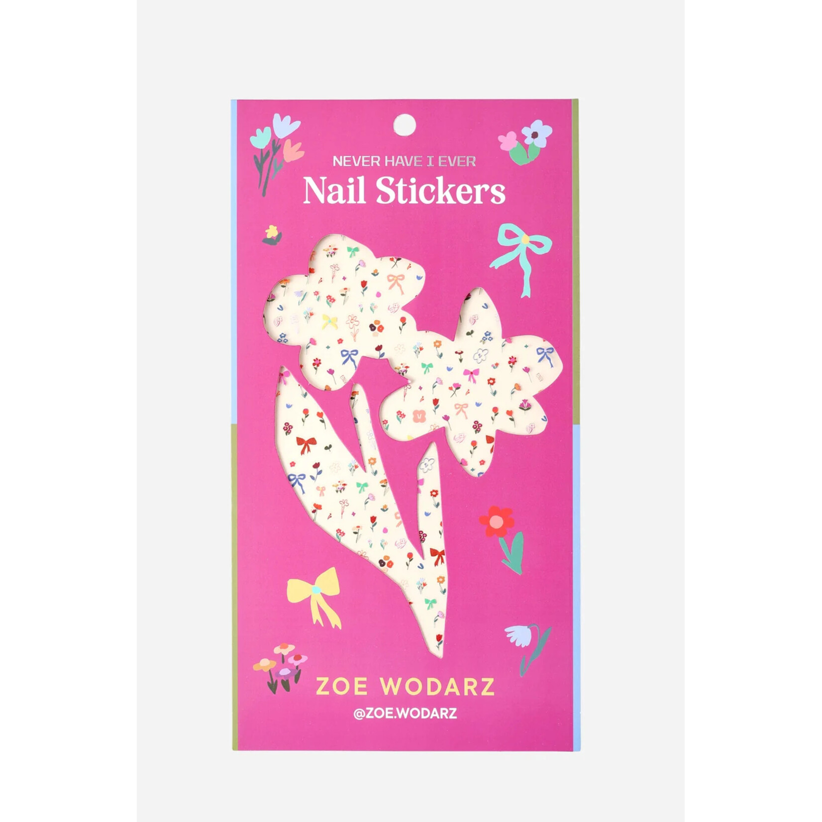 Never Have I Ever Flower Pop Nail Stickers