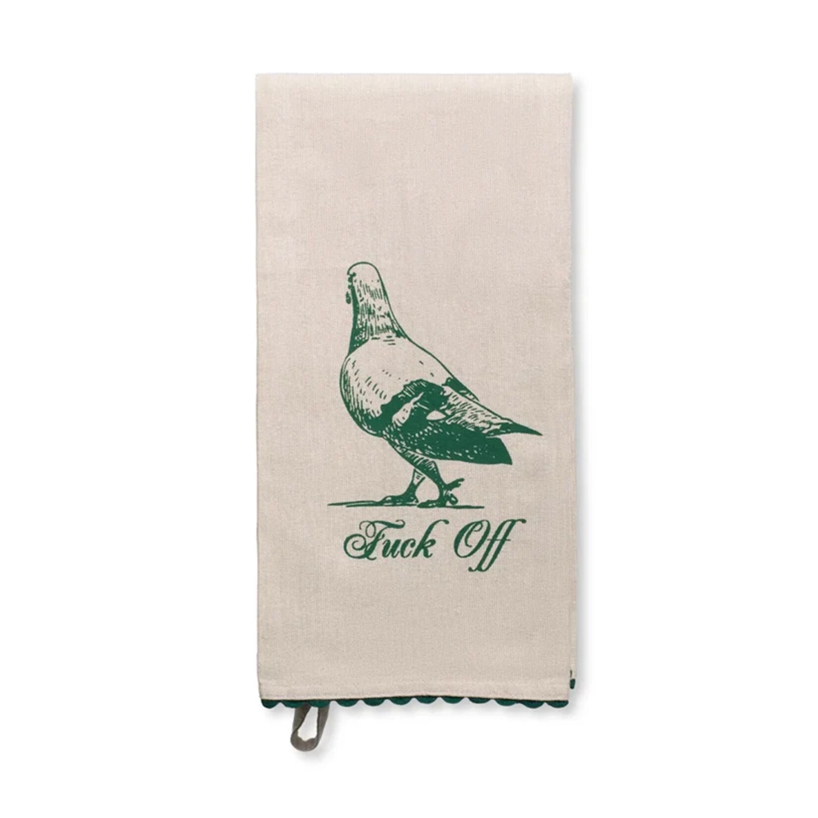 Fuck Off Pigeon Tea Towel