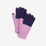 Verloop Colorblock Knit Touchscreen Gloves- Lilac Denim