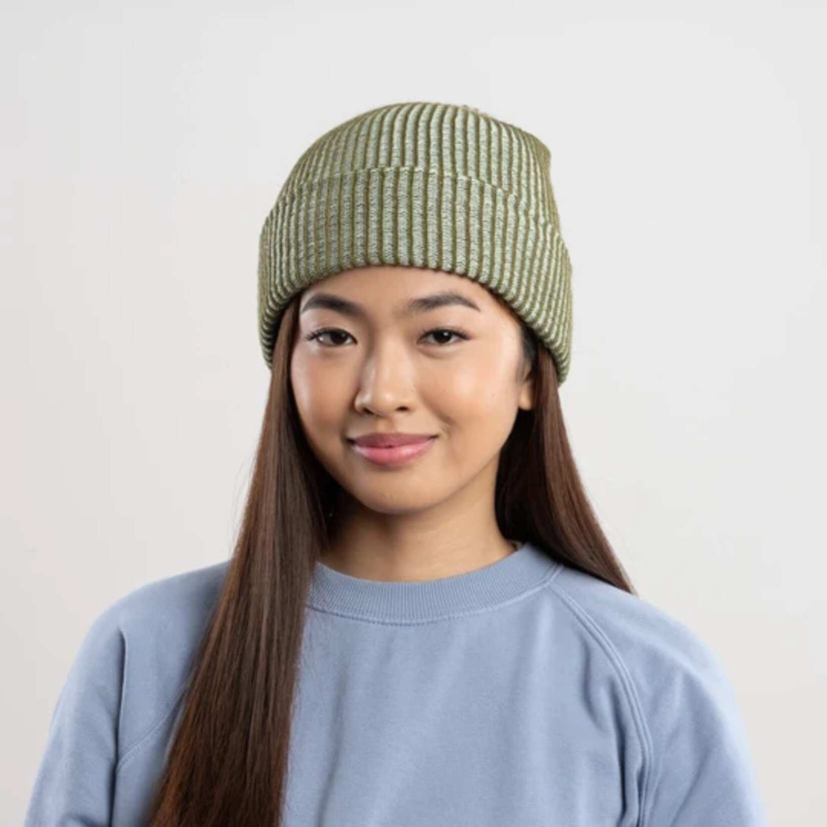 Verloop Rib Simple Knit Beanie- Moss Jade