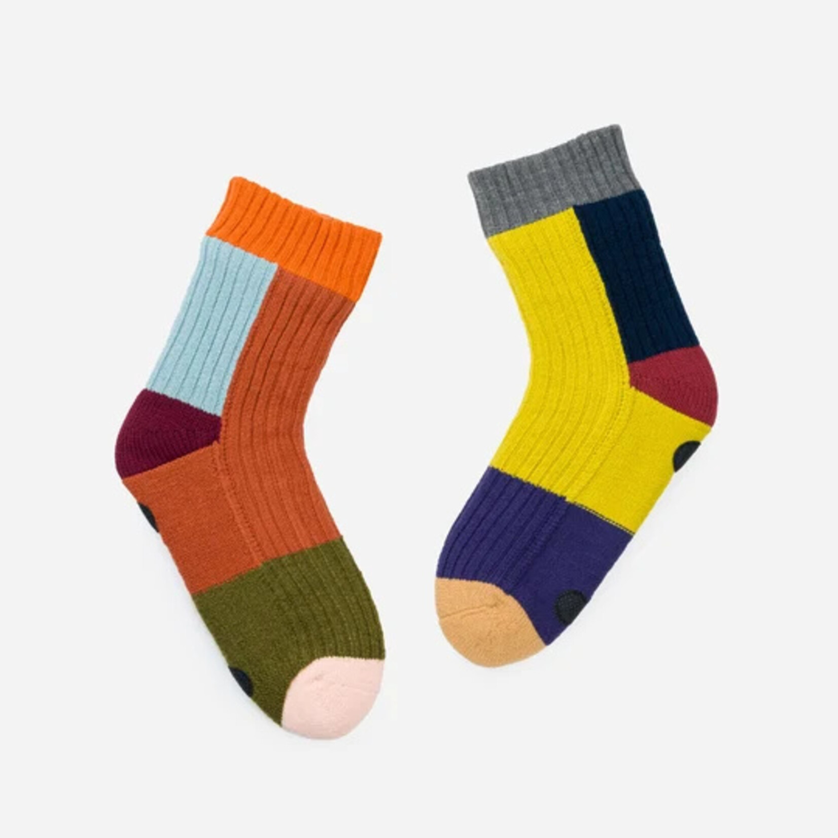 Verloop House Socks Mismatch- Desert L/XL