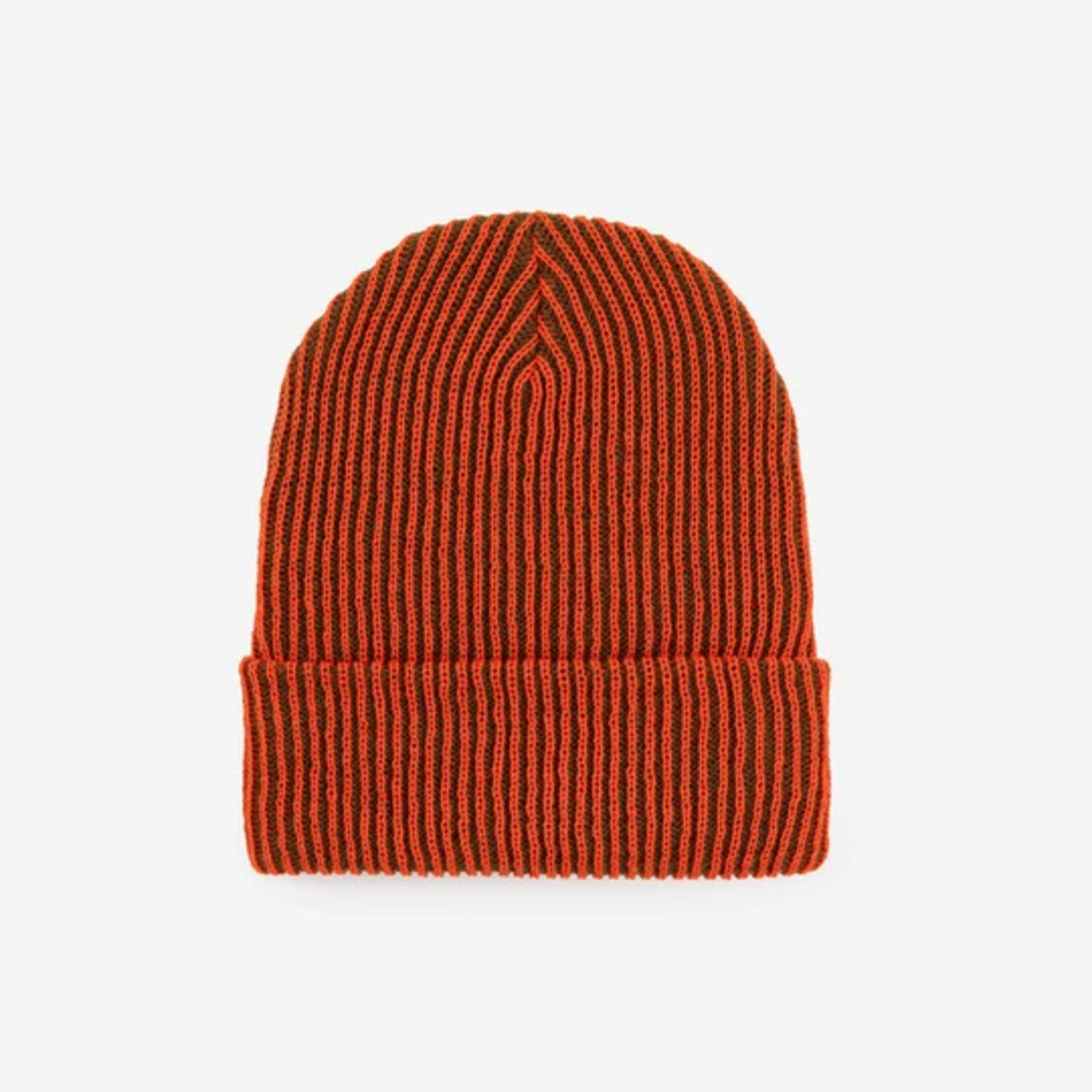 Verloop Rib Simple Knit Beanie- Moss Poppy