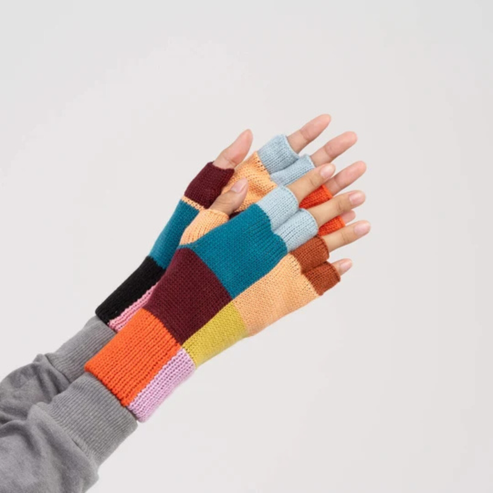 Verloop Color Patch Fingerless Gloves- Sport