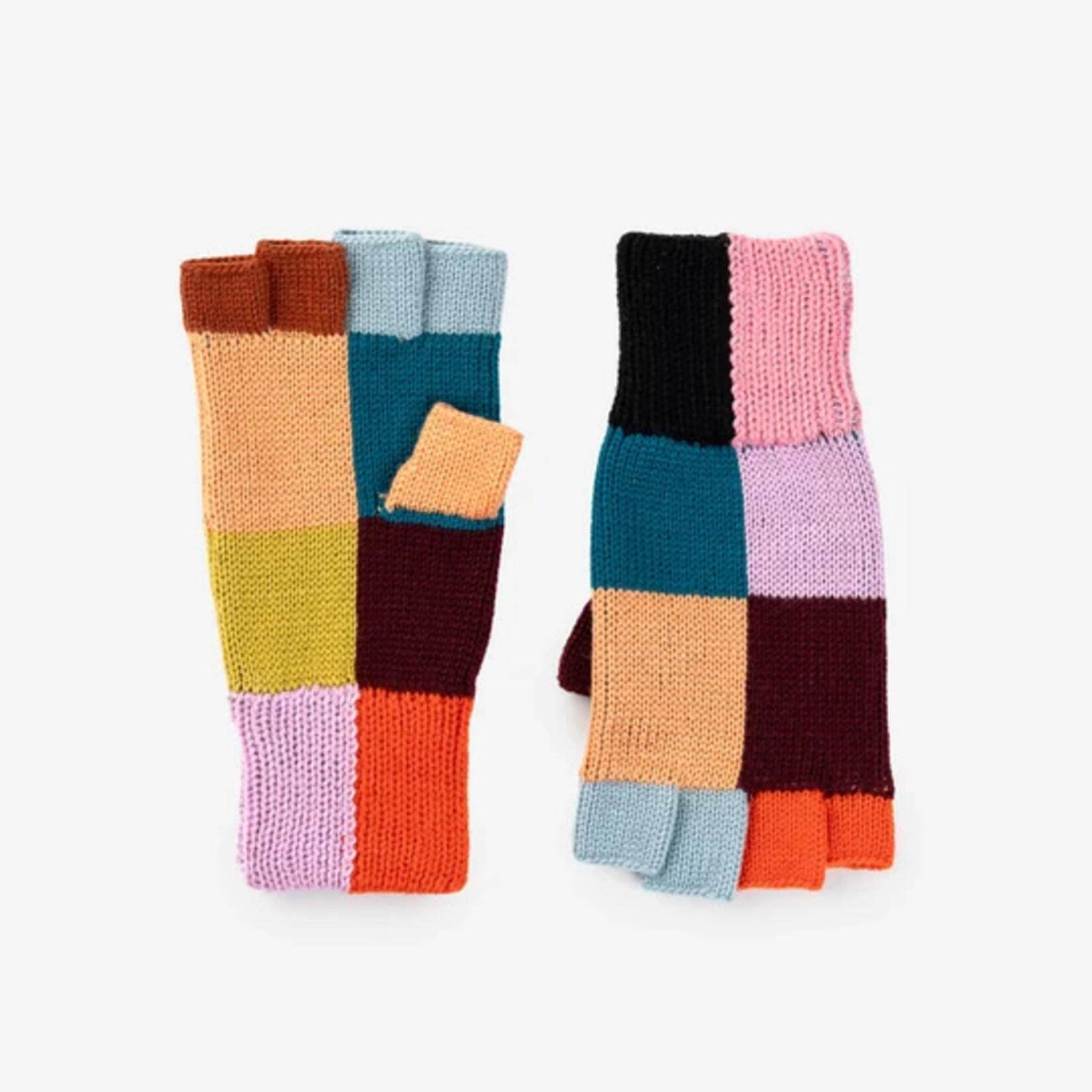 Verloop Color Patch Fingerless Gloves- Sport