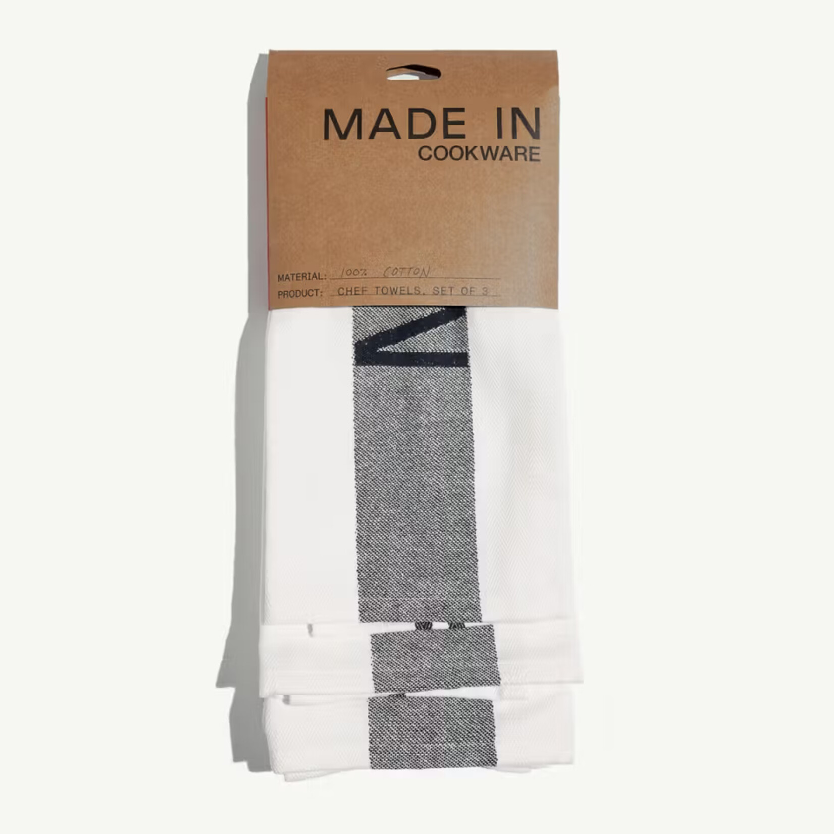 Made In Cookware Chef Towels SET OF 3- Black