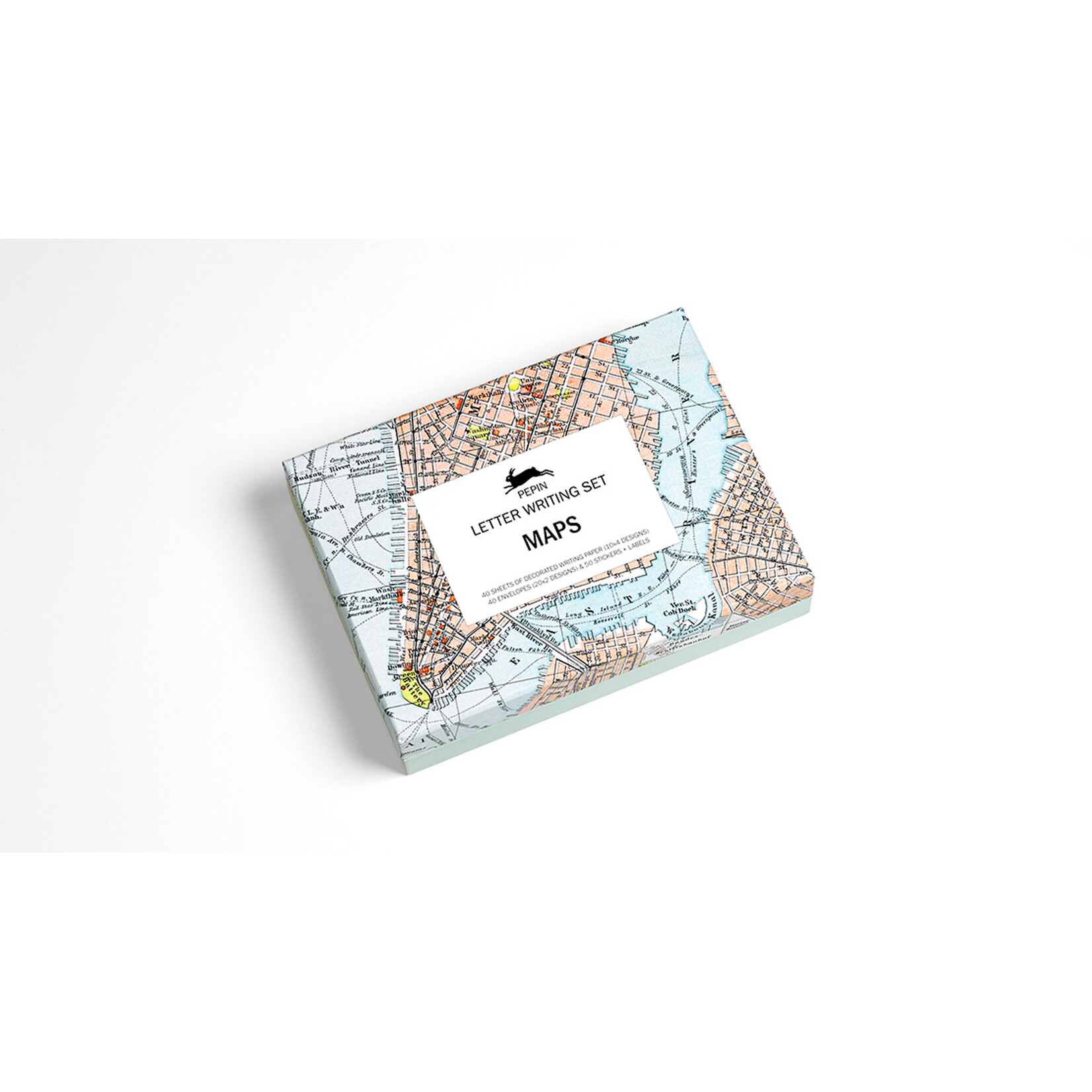 Pepin Press Maps Letter Writing Set