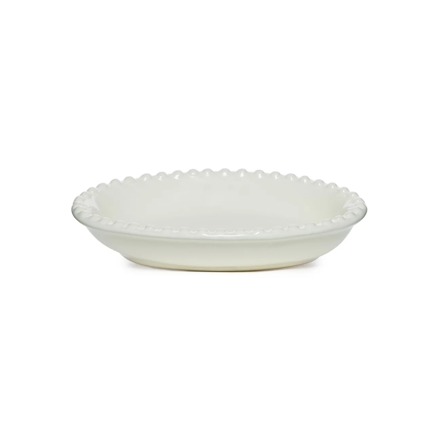 U.S. Apothecary Cream Beaded Soap Dish
