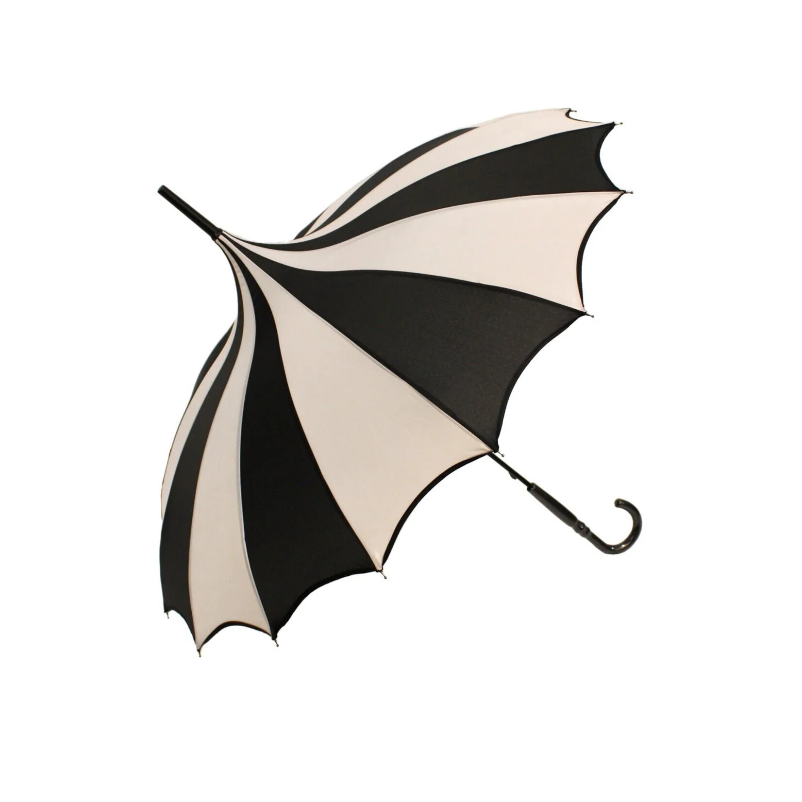 Vampirefreaks Batwing Pagoda Umbrella- Black + White