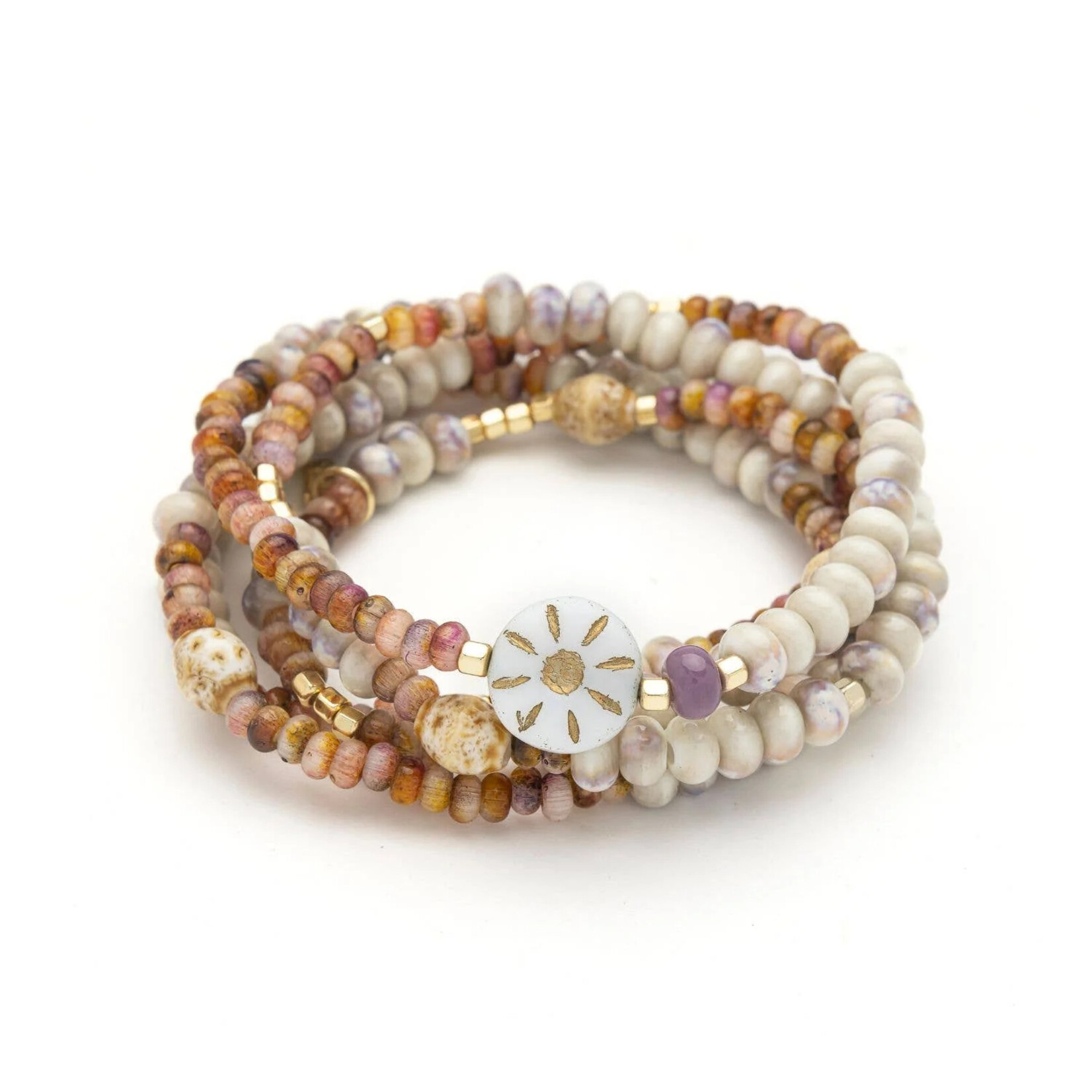 Scout Curated Wears Ceramic Bead Wrap- Abundance (Sun)
