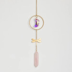 Scout Curated Wears Stone Suncatcher- Dragonfly/ Rose Quartz