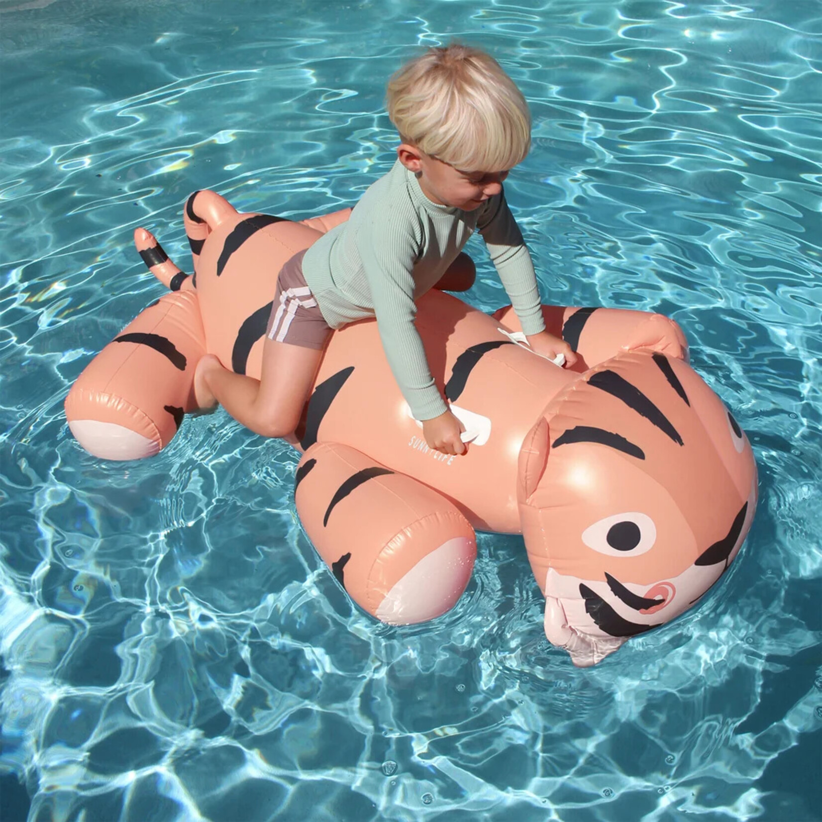 Sunnylife Kids Ride on Float- Tino the Tiger