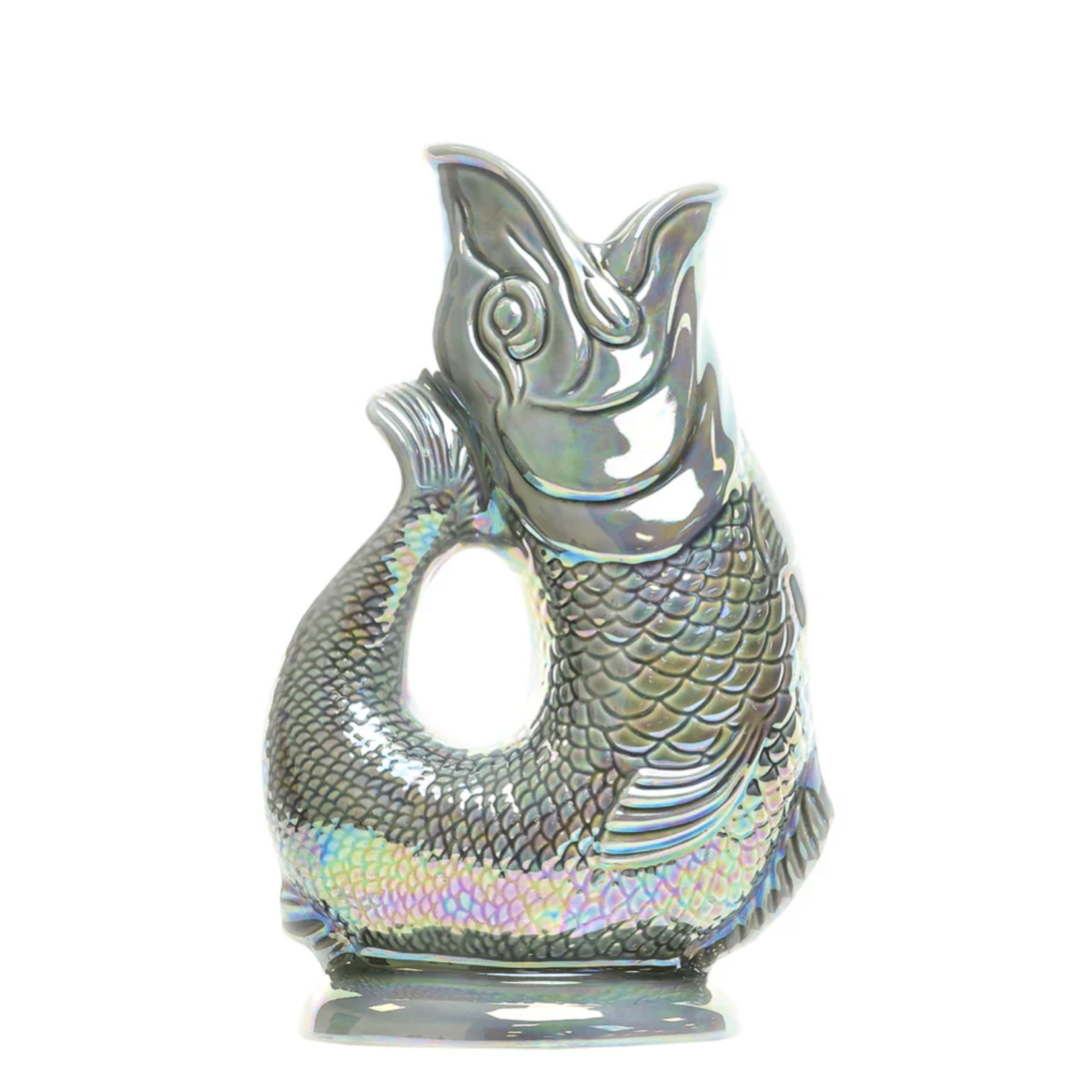 Gluggle Jug Factory Dark Grey Lustre Gluggle Jug