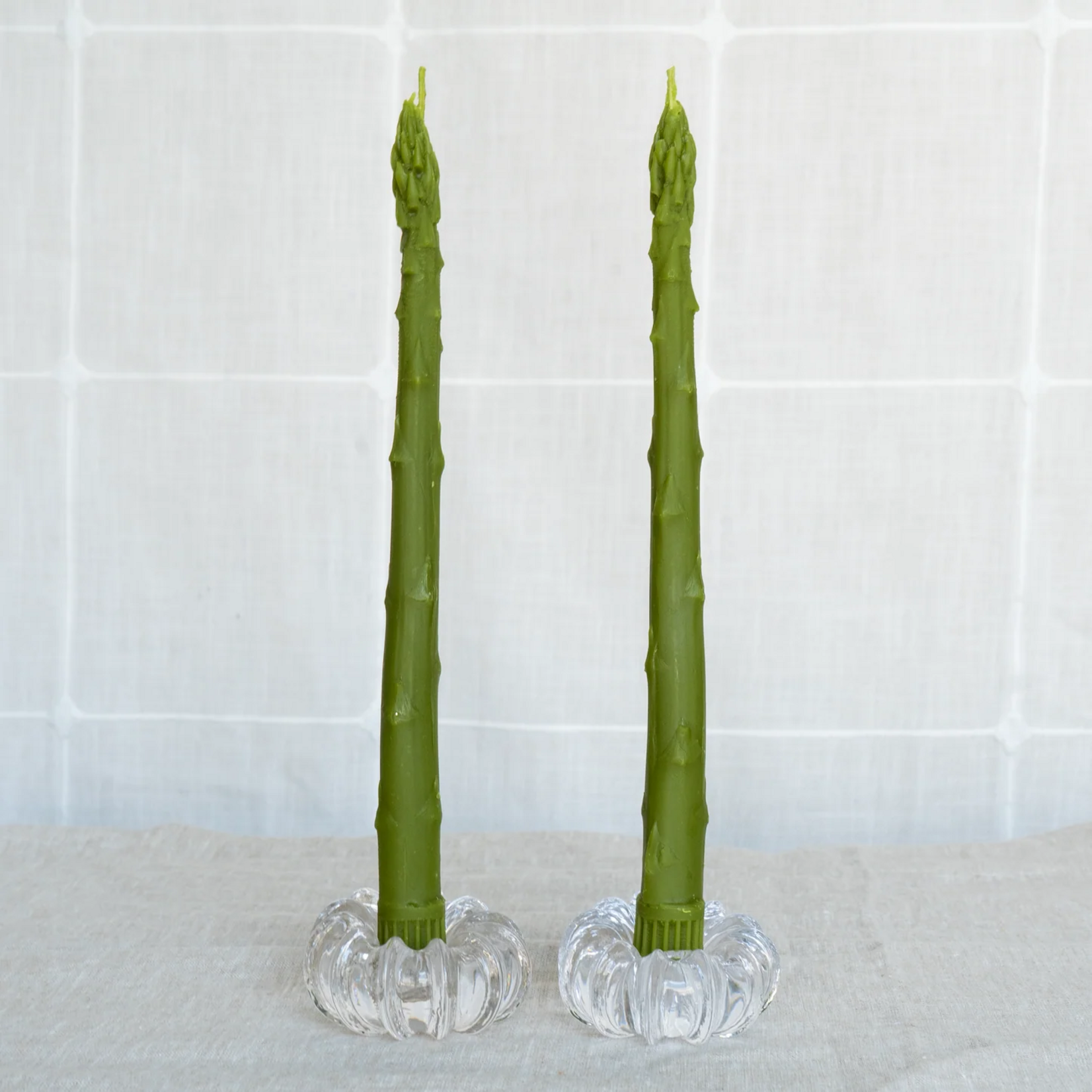 Happy Organics Asparagus Sculpted Beeswax Candles