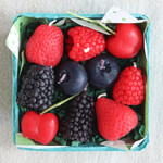Happy Organics Mixed Berry Sculpted Beeswax Birthday Candles
