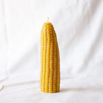 Happy Organics Corn Sculpted Beeswax Candle
