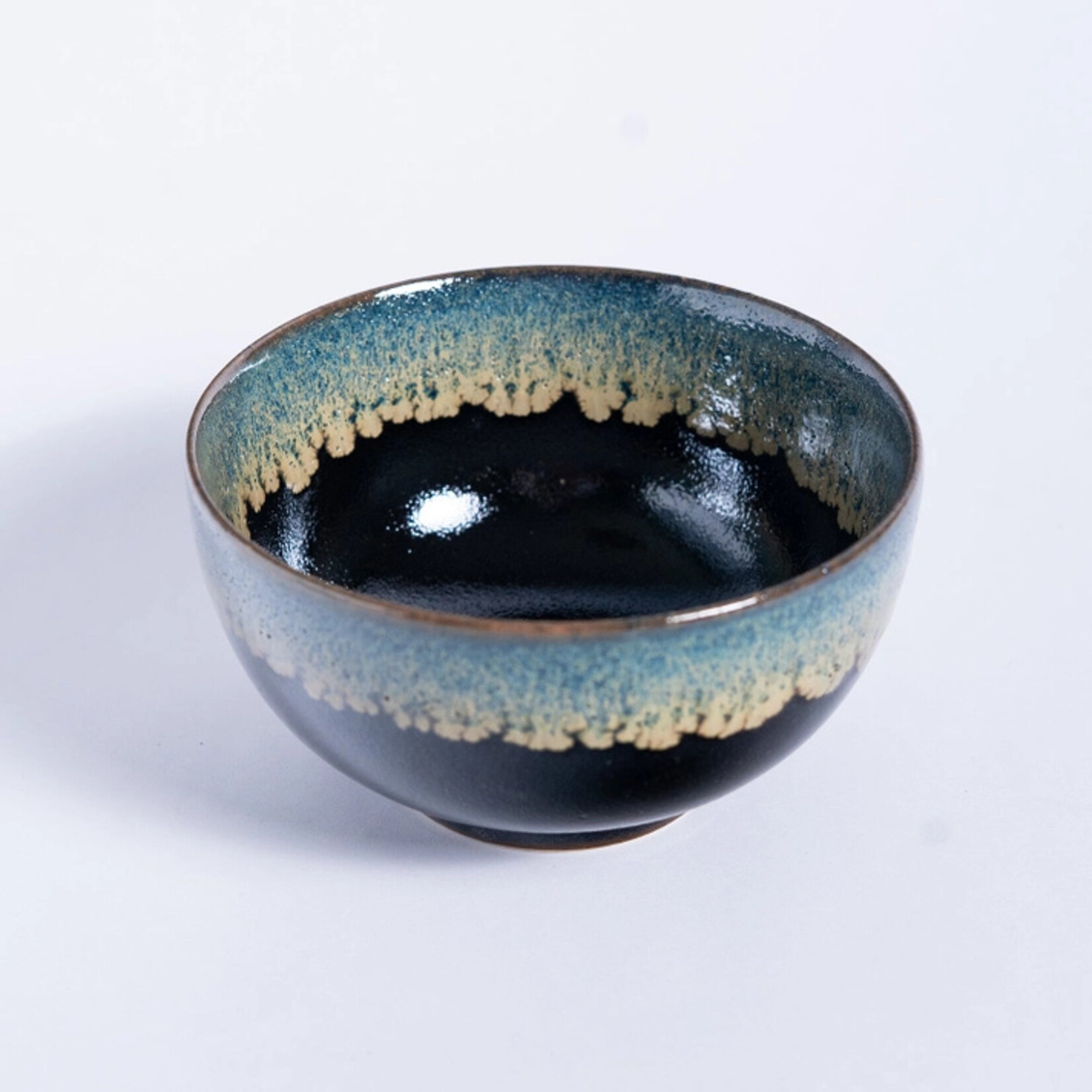 Urban Tokyo Tenmoku Shironagash Porcelain Rice Bowl 12oz
