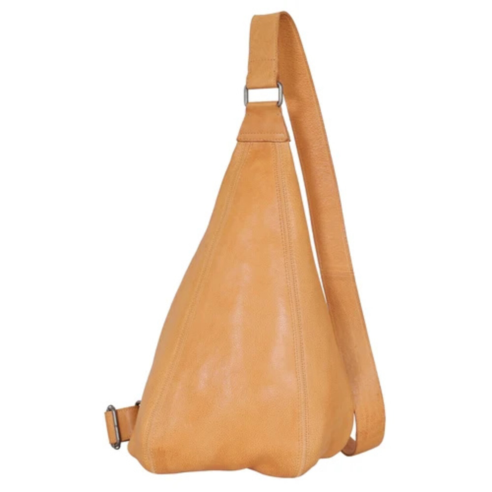 Latico Leathers Hippie Handcrafted Leather Sling Bag- Camel