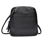 Latico Leathers Lilly Handcrafted Leather Crossbody Bag- Black