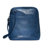 Latico Leathers Lilly Handcrafted Leather Crossbody Bag- Denim