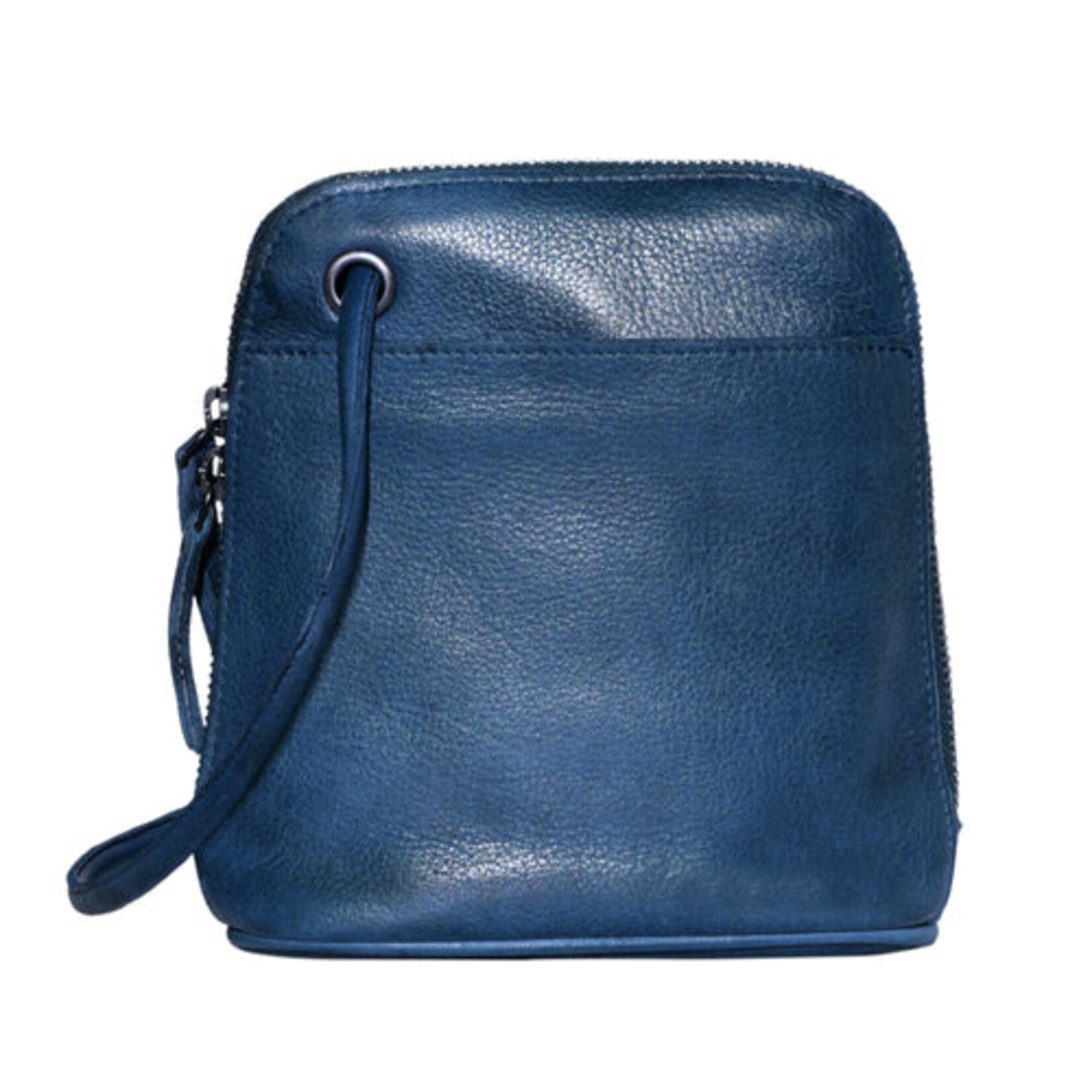 Latico Leathers Lilly Handcrafted Leather Crossbody Bag- Denim