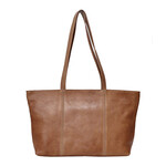 Latico Leathers Margot Handcrafted Leather Tote- Cognac
