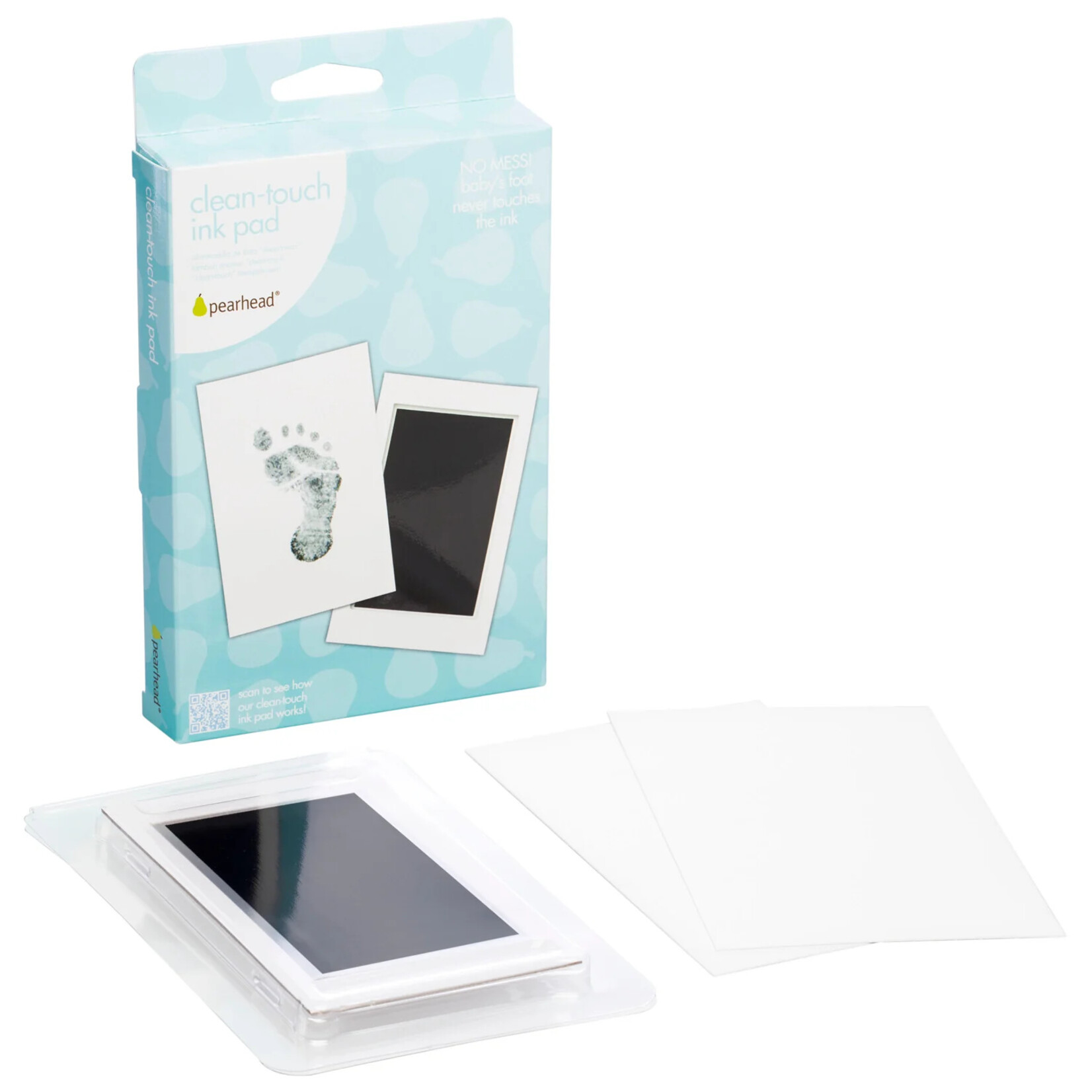Pearhead Baby Handprint & Footprint Clean-Touch Ink Pad Kit