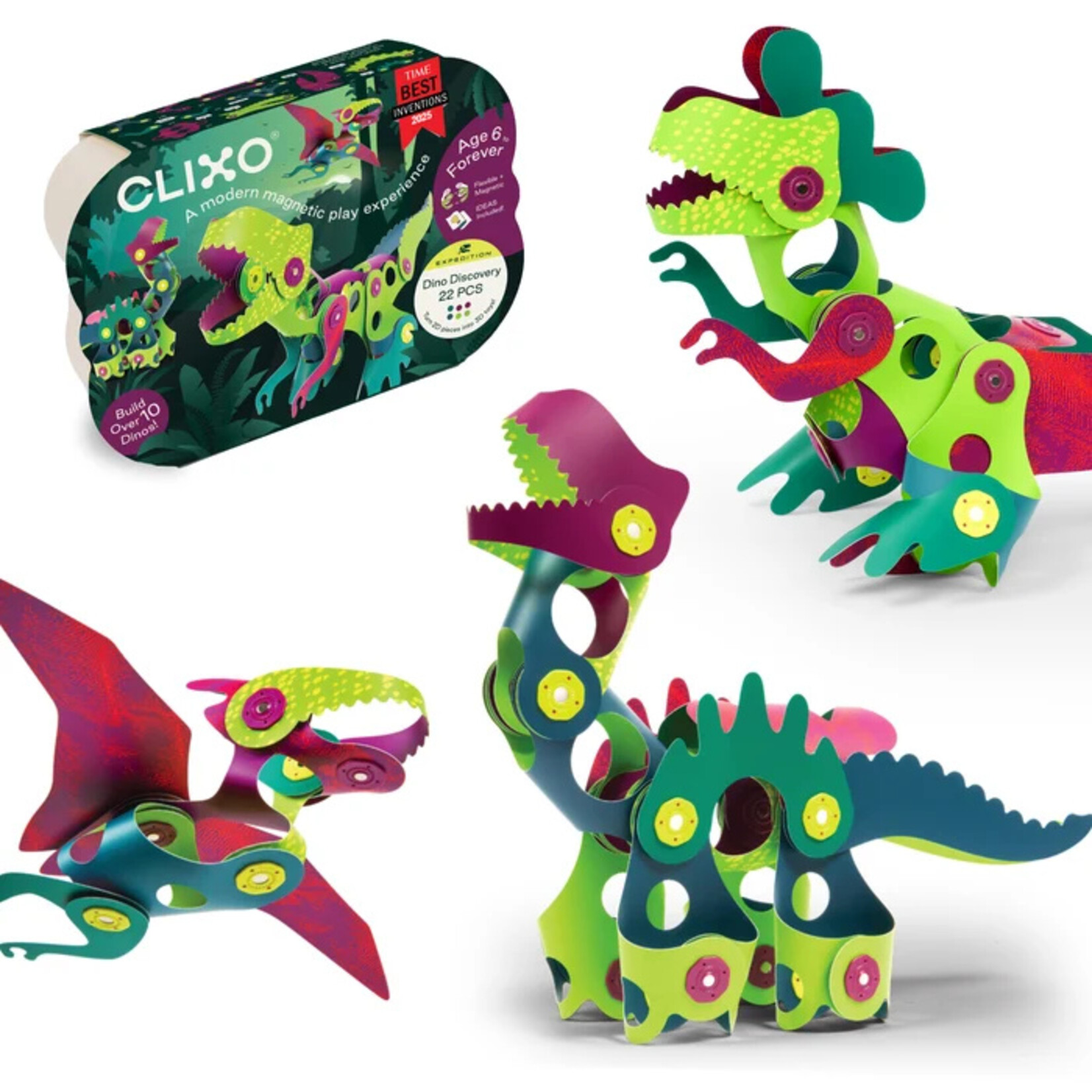 Clixo- Toyish Labs Dino Discovery Pack