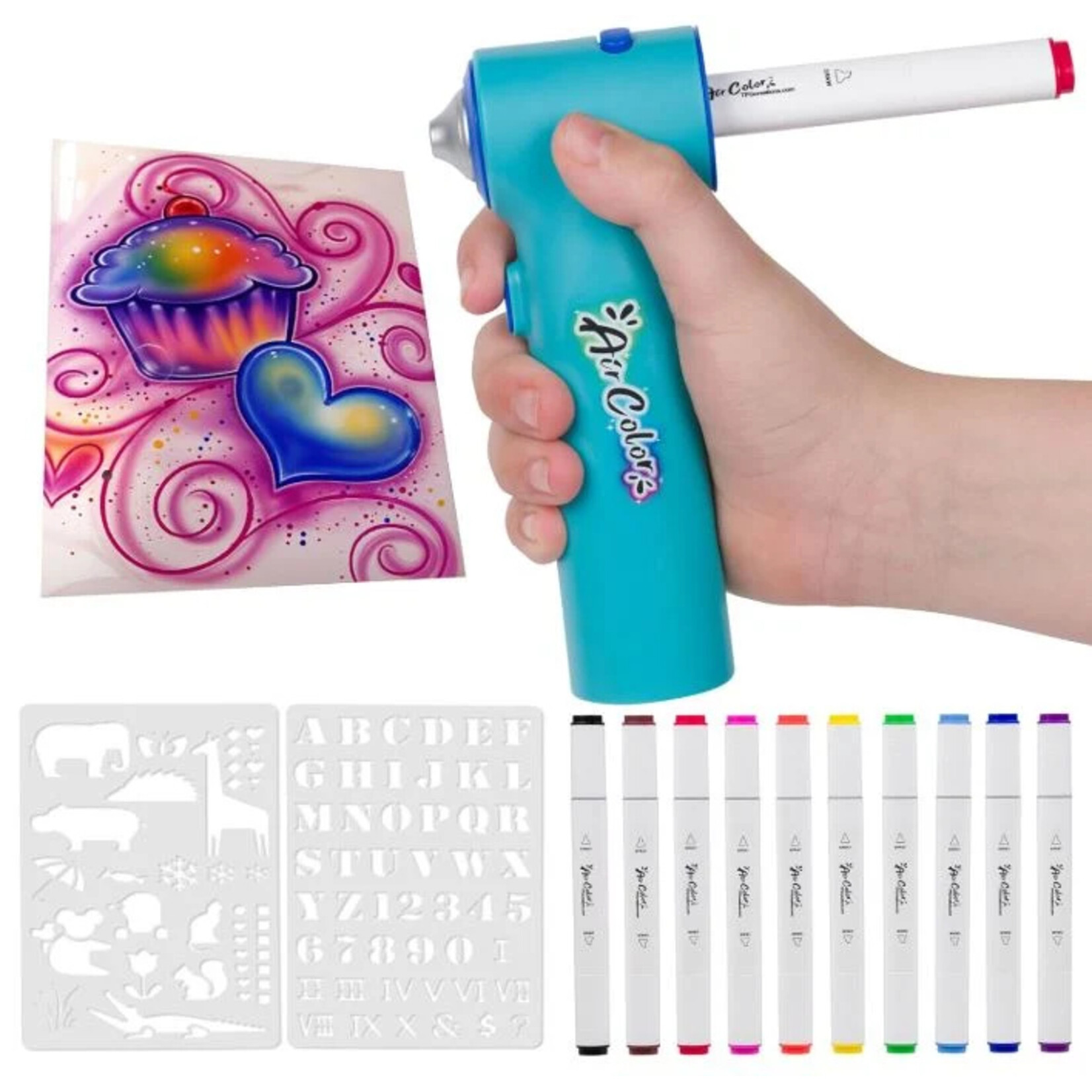 The Pencil Grip Air Color Airbrush Kit