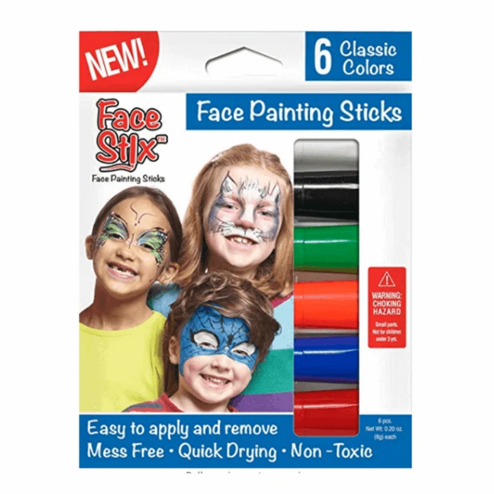 The Pencil Grip Face Paint Stix 6 Pack