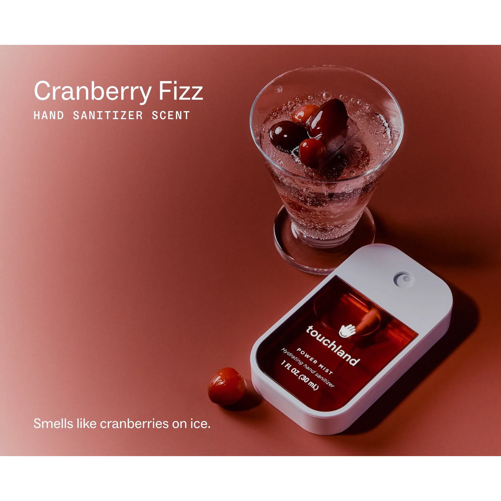 Touchland Cranberry Fizz Power Mist Hand Sanitizer