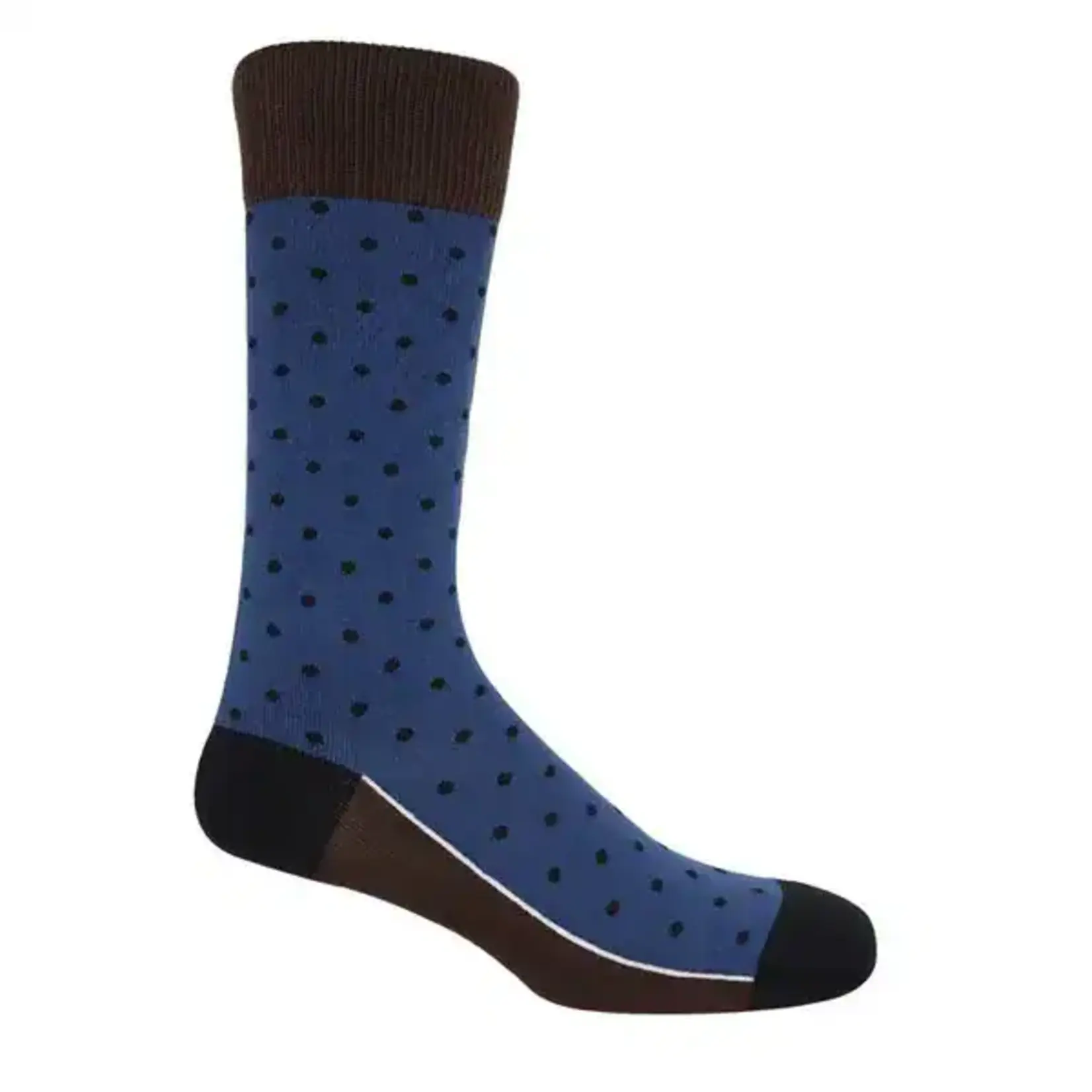 Peper Harow Socks Indigo Pin in Polka Men's Socks