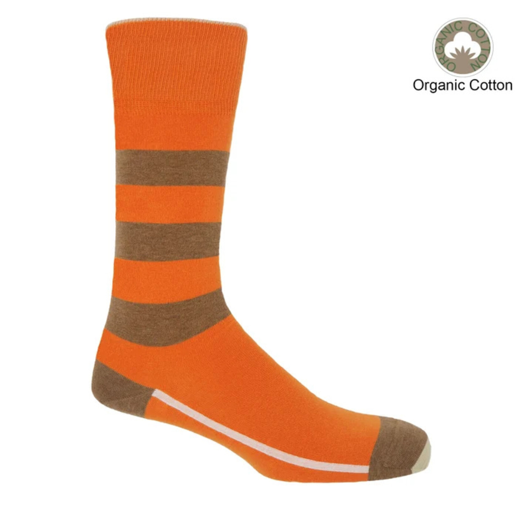 Peper Harow Socks Orange Equilibrium Men's Organic Socks