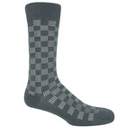Peper Harow Socks Gray Battenberg Men's Socks