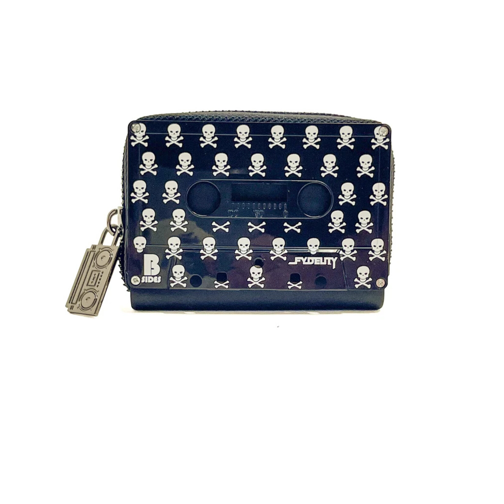 Fydelity Cassette Tape Wallet- Retro Skulls