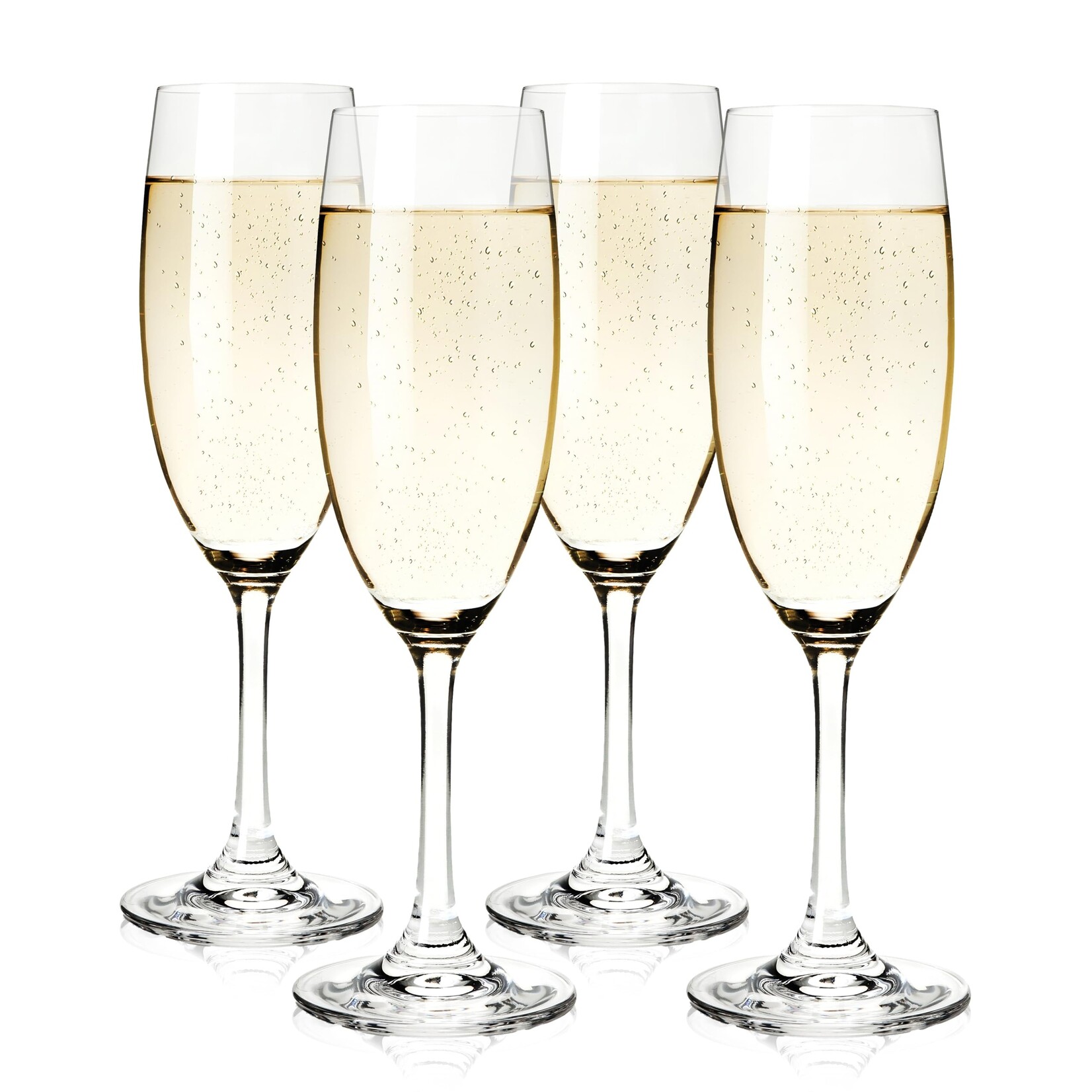 TRUE Brands Cuvée Stemmed Champagne Flute SET OF 4
