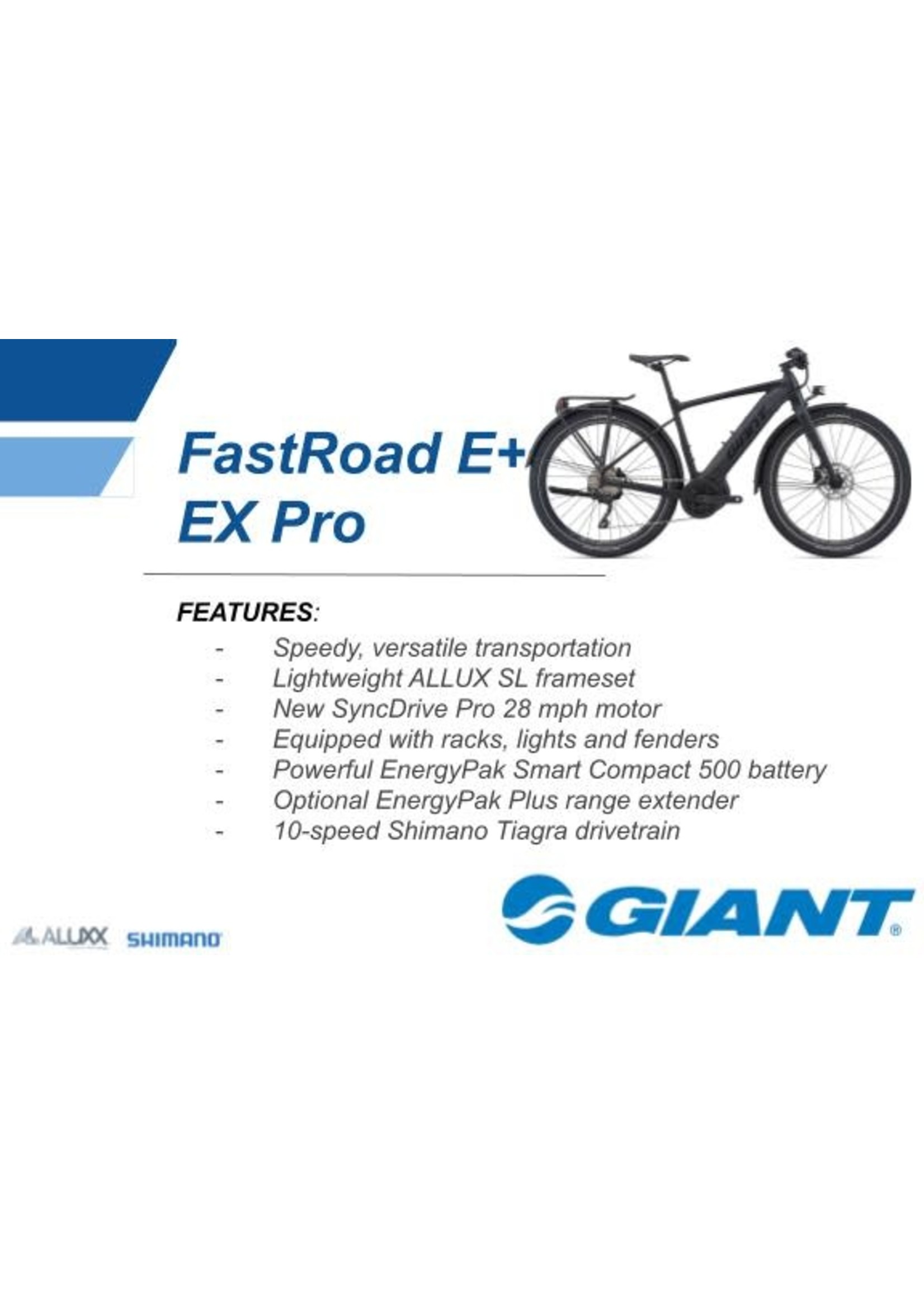 Giant Giant FastRoad E+ EX Pro 28MPH