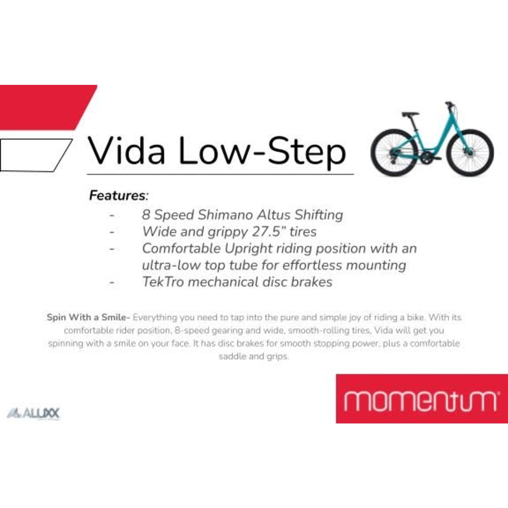 Vida Low Step Bike Sourland Cycles