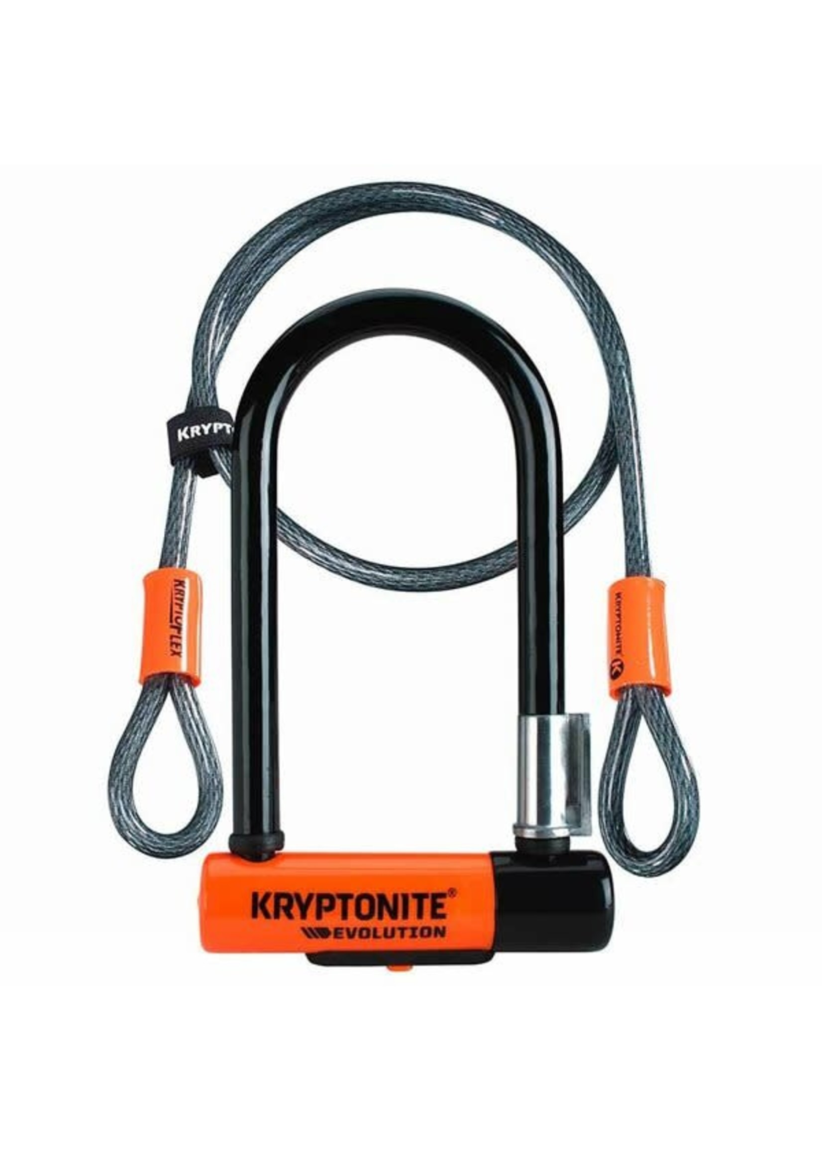 Kryptonite Kryptonite U-Lock EVO Mini-7 + 4' Flex w/ FlexFrame-U bracket
