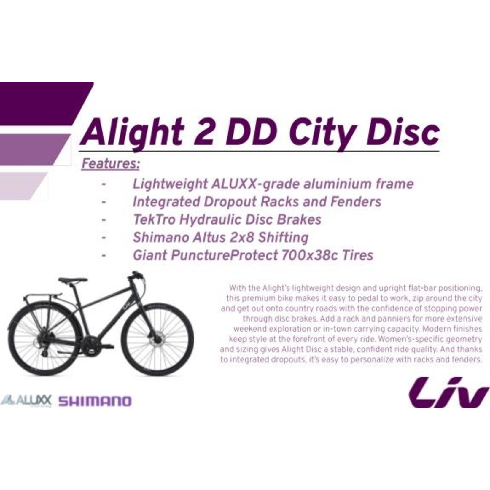 Alight 2 DD City Disc - Sourland Cycles