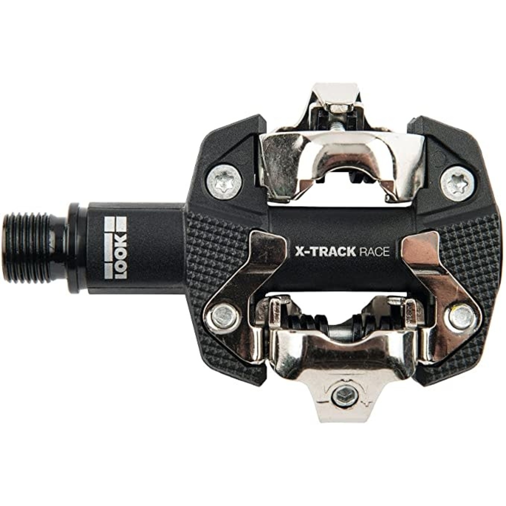 Look LOOK X-TRACK Pedals - Dual Sided Clipless, Chromoly, 9/16", Gray