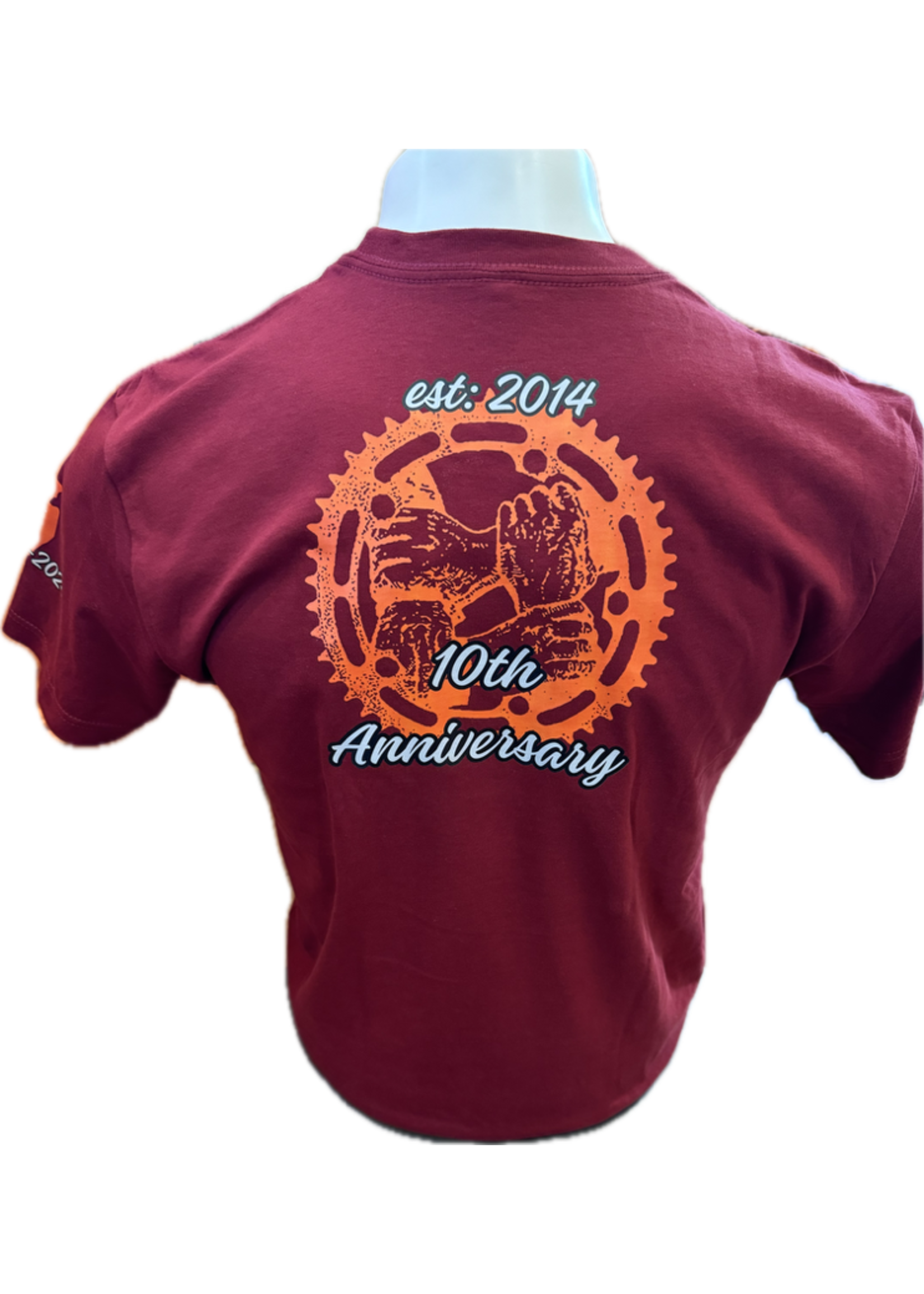 Custom Ink Sourland Cycles 10th Anniversary T-Shirt