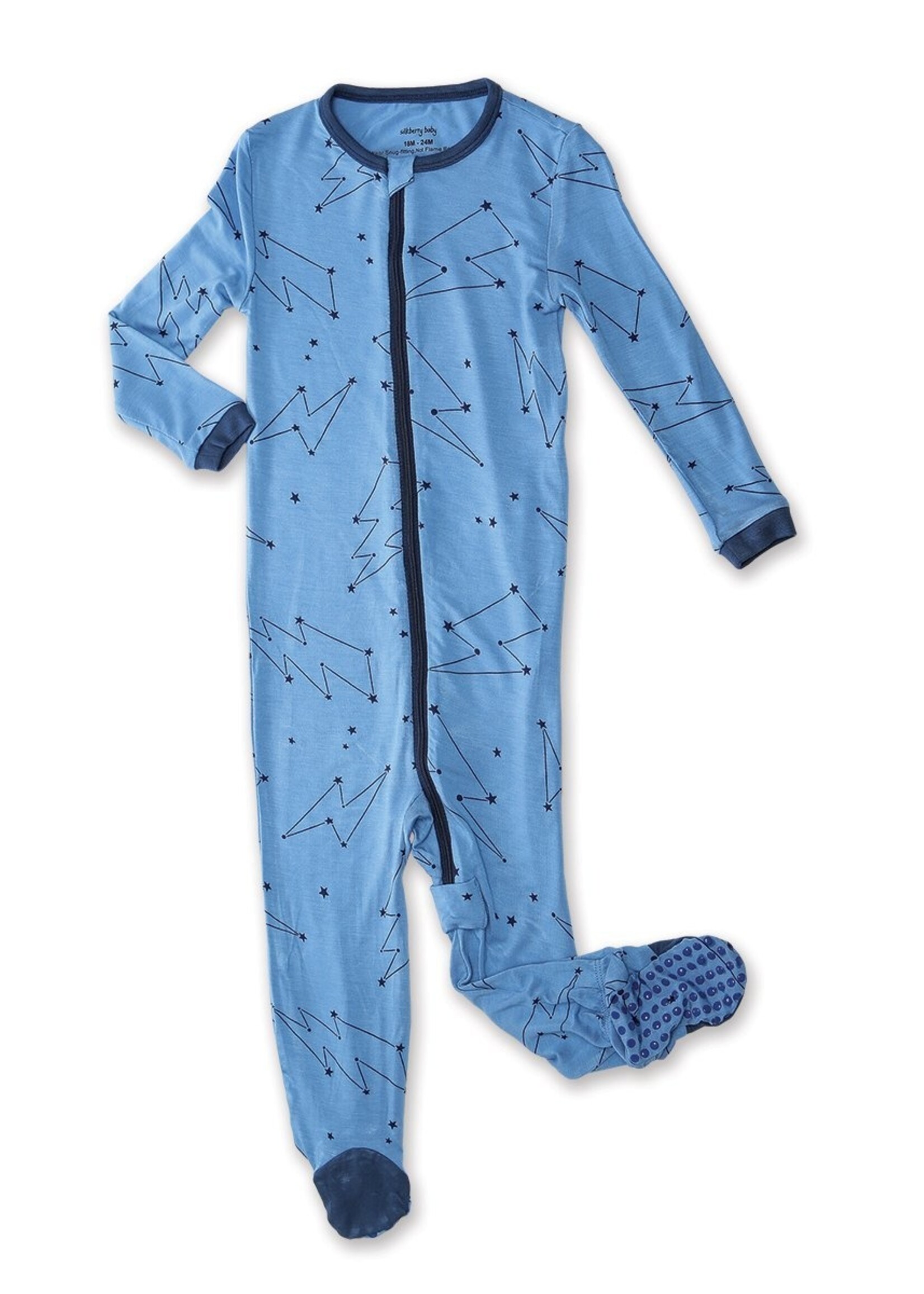 Silkberry Baby Bamboo Footed Sleeper w/zipper