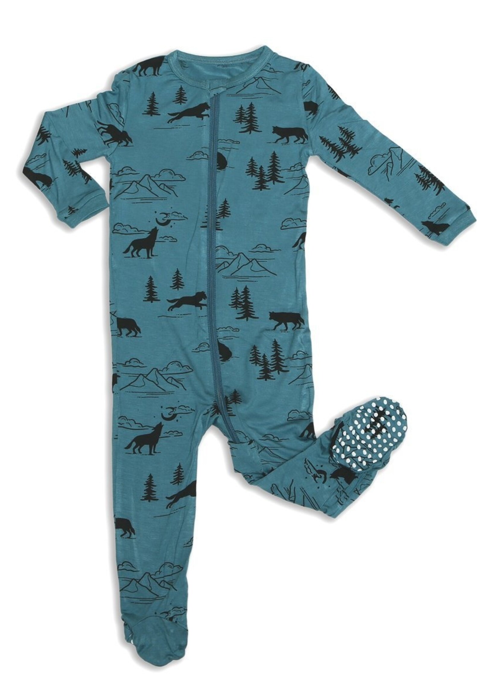 Silkberry Baby Bamboo Footed Sleeper w/zipper