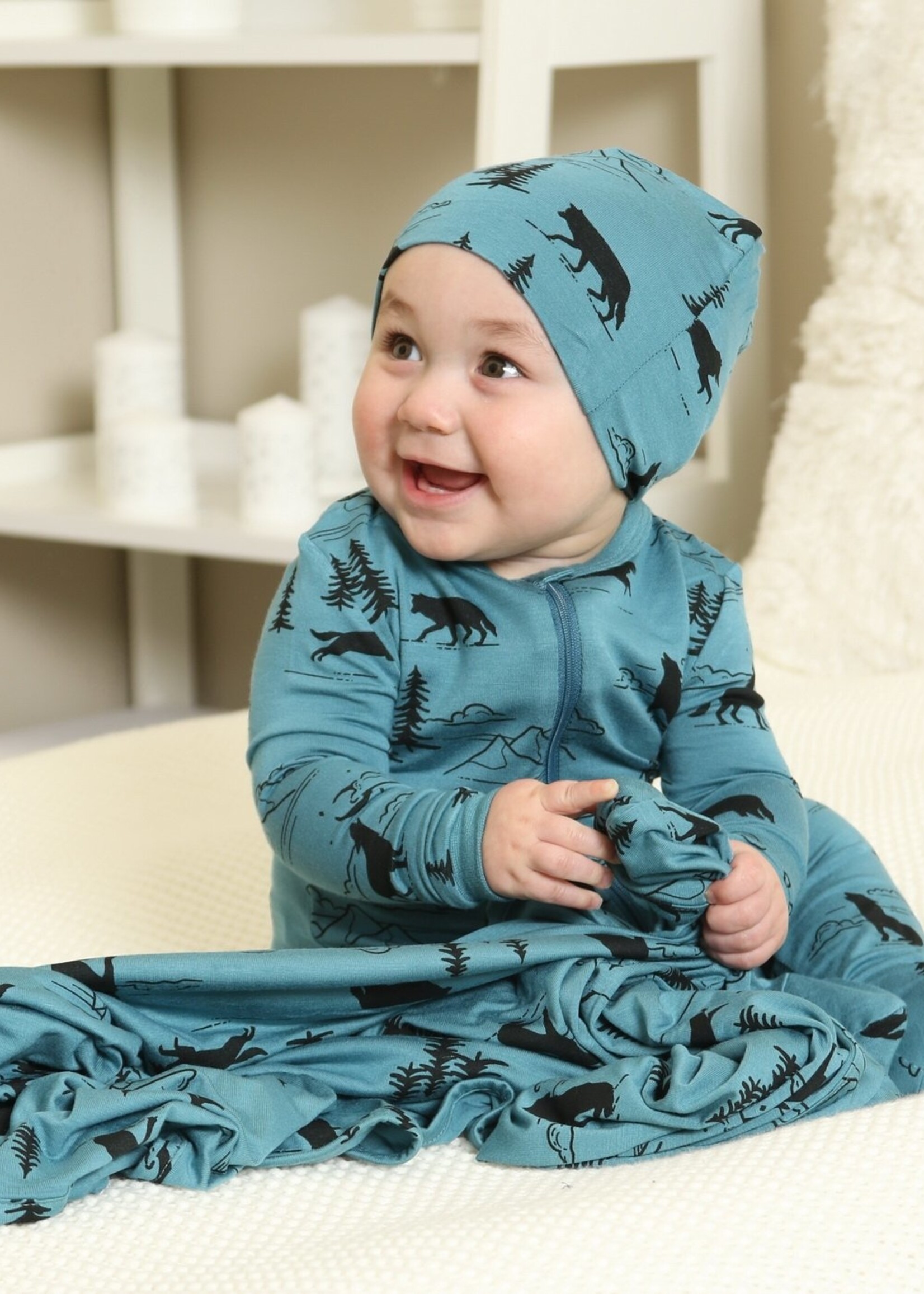 Silkberry Baby Bamboo Footed Sleeper w/zipper