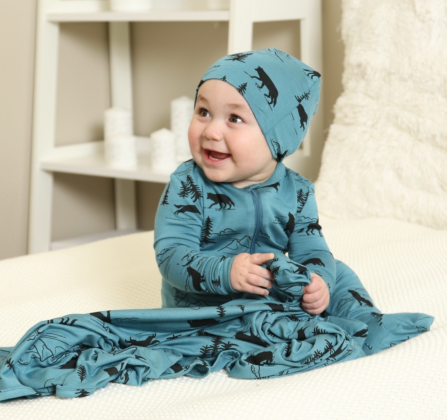 Silkberry Baby Bamboo Footed Sleeper w/zipper